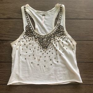 Free People Beaded Crop Top